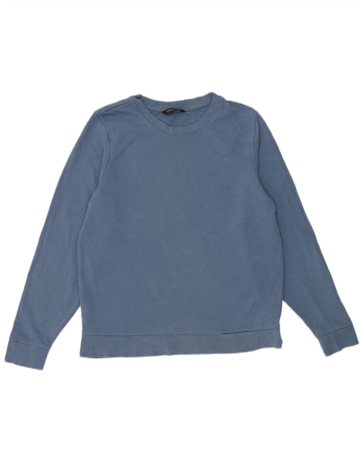 Felpa da donna Marks & Spencer UK 14 Cotone blu medio