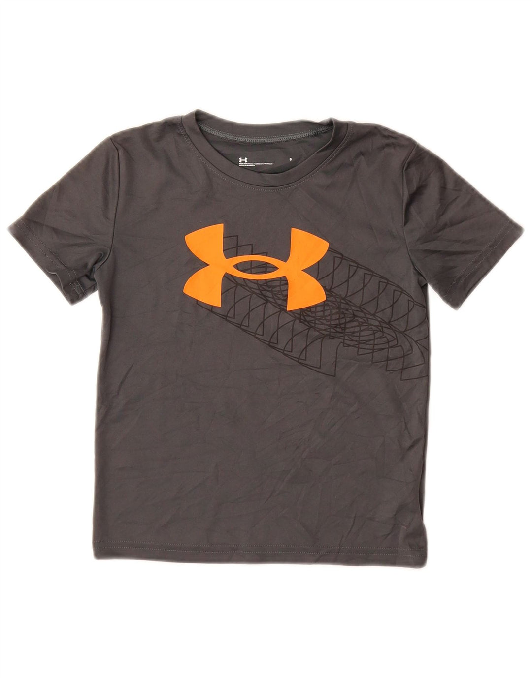 Maglietta grafica per ragazzi UNDER ARMOUR Top 5-6 anni in poliestere grigio