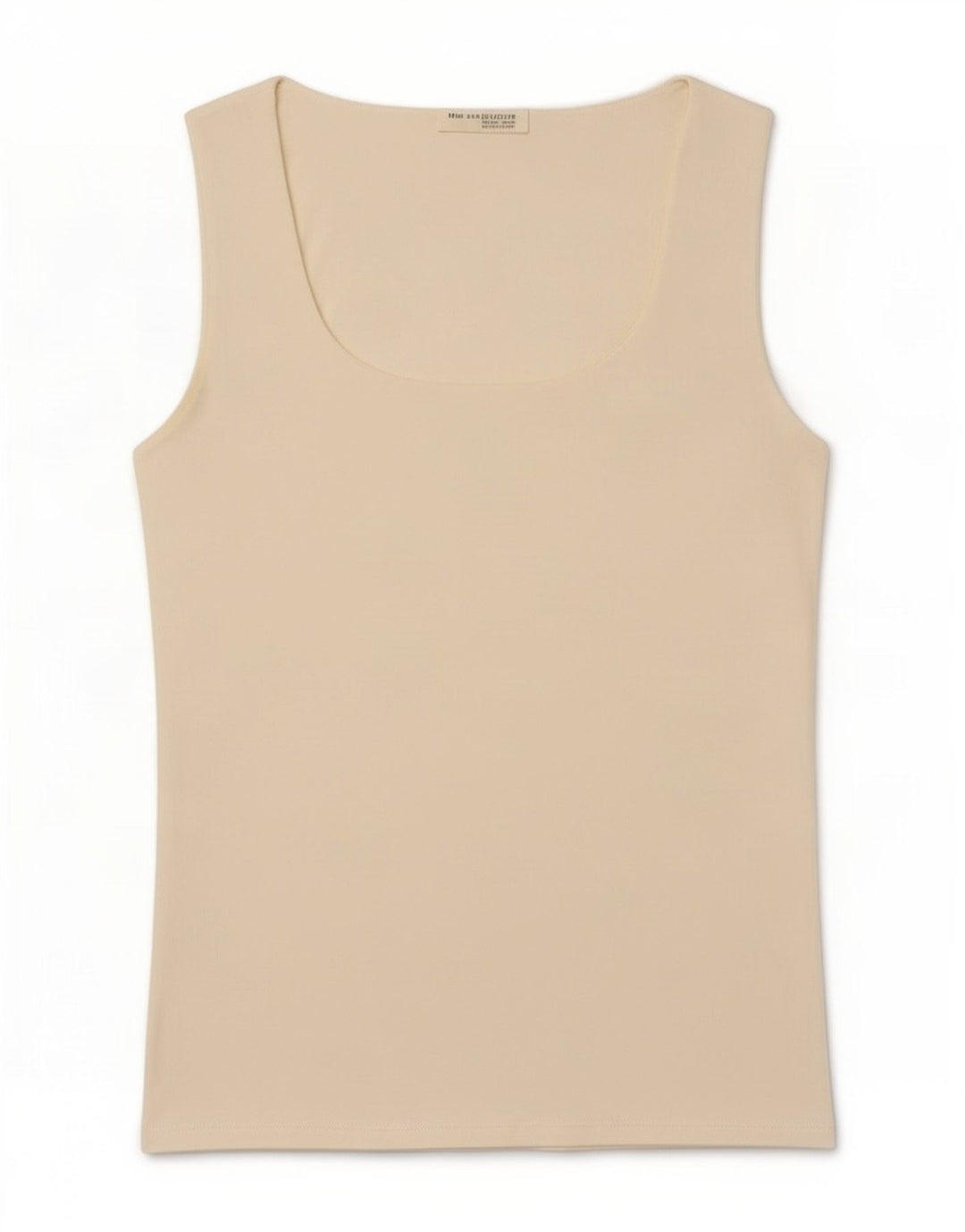 Canotta da donna Zara UK 14 grande in poliammide bianco sporco