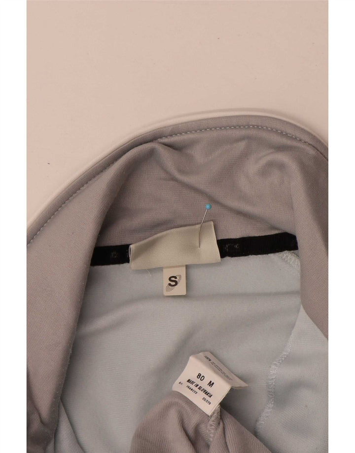 Giacca da ginnastica da uomo Asics, piccola, in poliestere color block grigio