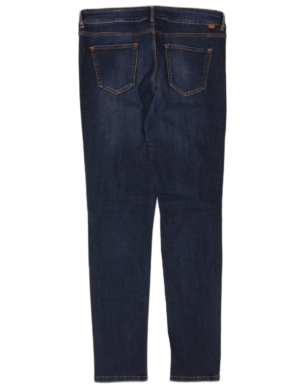 Jeans skinny effetto consumato da donna Massimo Dutti EU 42 Large W32 L30 Blu navy