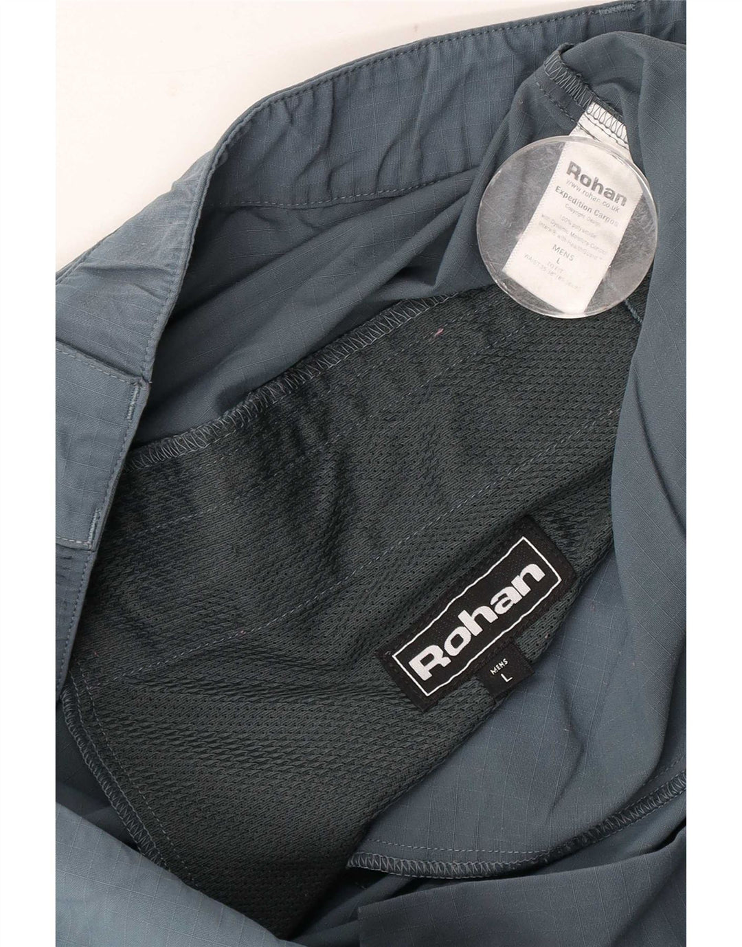 Pantaloni cargo da escursionismo da uomo Rohan Large W36 L29 blu in poliammide
