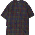 Abito camicia pullover da donna Zara con maniche a 3/4 UK 16 Grandi quadri blu navy