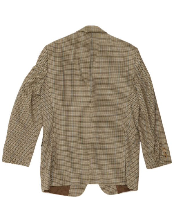 Giacca blazer da uomo Burberry EU 48 lana vergine pied de poule gialla media