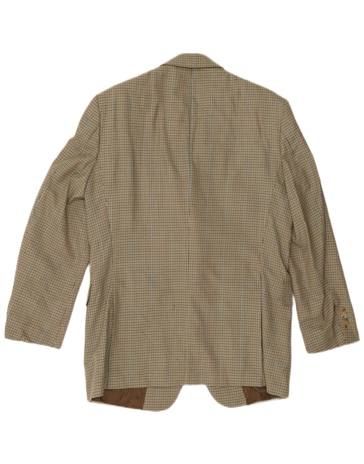 Giacca blazer da uomo Burberry EU 48 lana vergine pied de poule gialla media