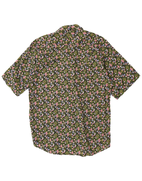 Camicia a maniche corte da uomo Daniel Dodd grande floreale verde