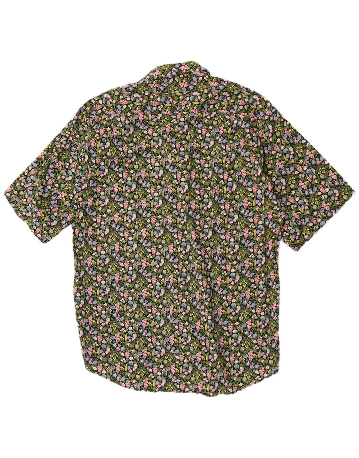 Camicia a maniche corte da uomo Daniel Dodd grande floreale verde