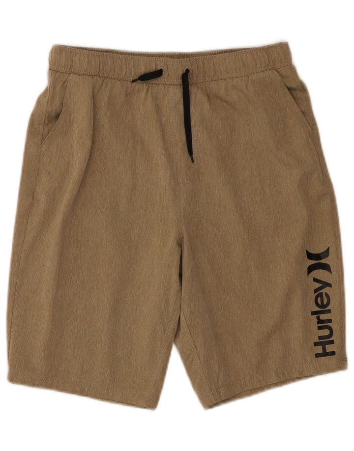 Pantaloncini sportivi grafici Hurley da bambino 12-13 anni in poliestere beige