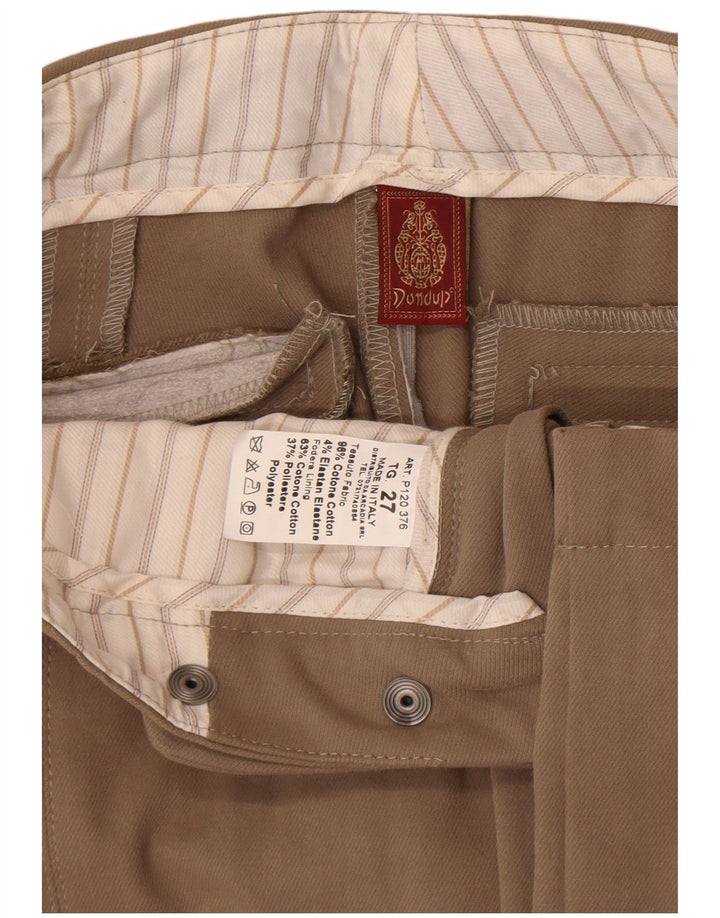 Pantaloni Capri Donna Dondup W27 L22 Cotone Beige