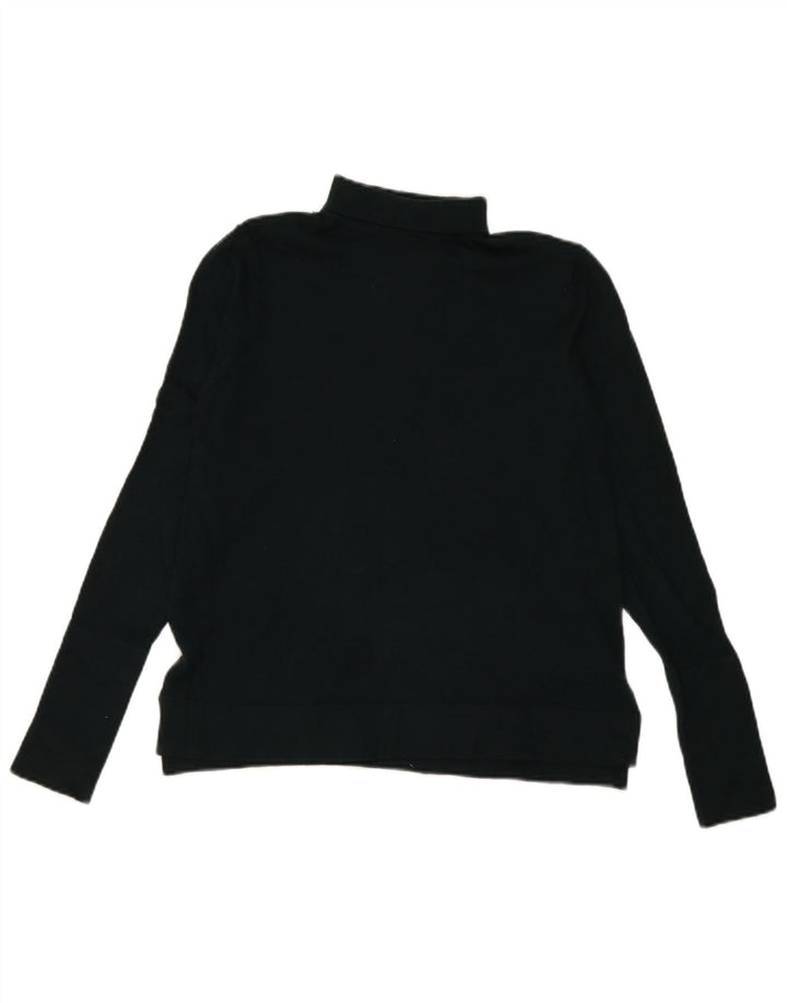 Maglione maglione a collo alto da donna Zara UK 14 verde medio modal
