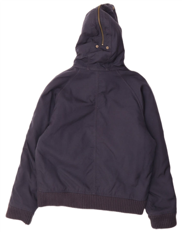 Giubbotto bomber con cappuccio da uomo Woolrich UK 38 nylon medio blu navy