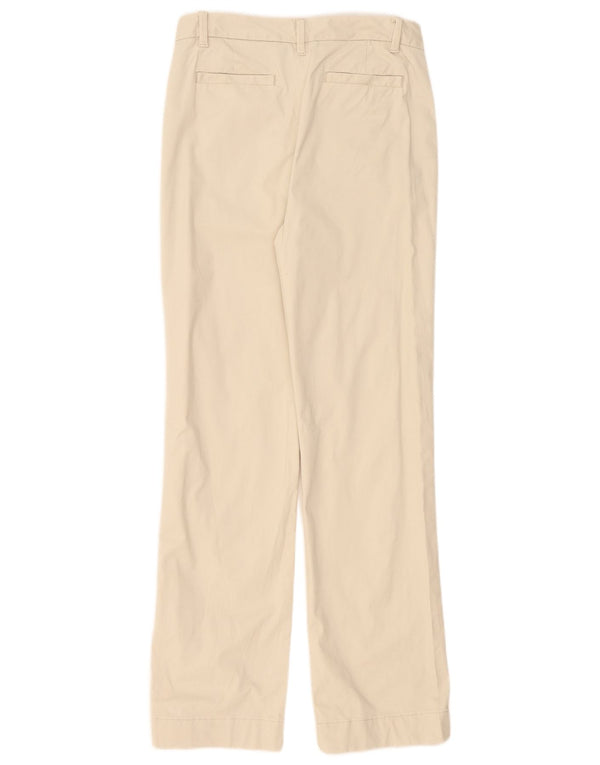 Pantaloni chino dritti da donna Marks & Spencer UK 10 piccoli W30 L32 Beige
