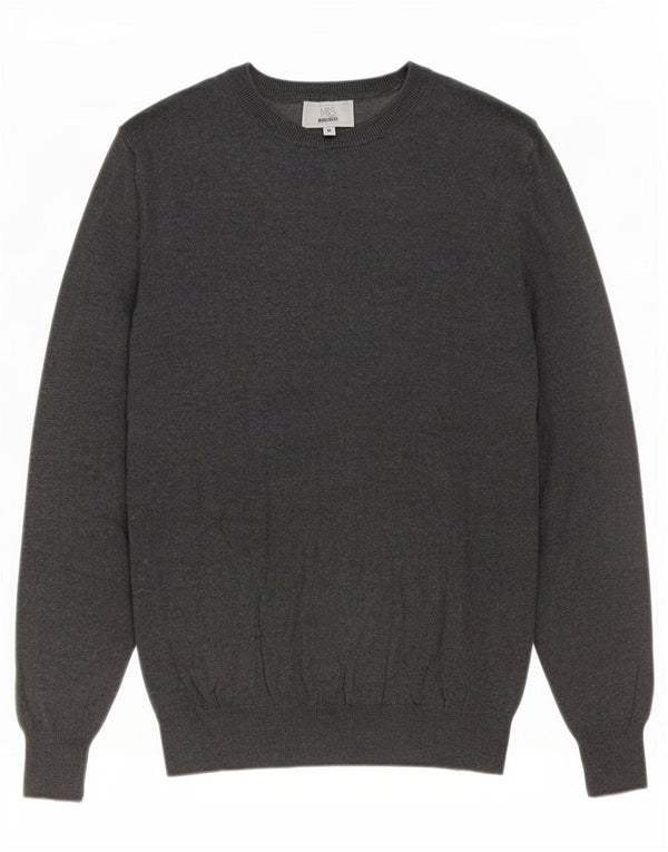 Maglione da uomo Marks & Spencer vestibilità regolare con scollo a barchetta Grigio medio