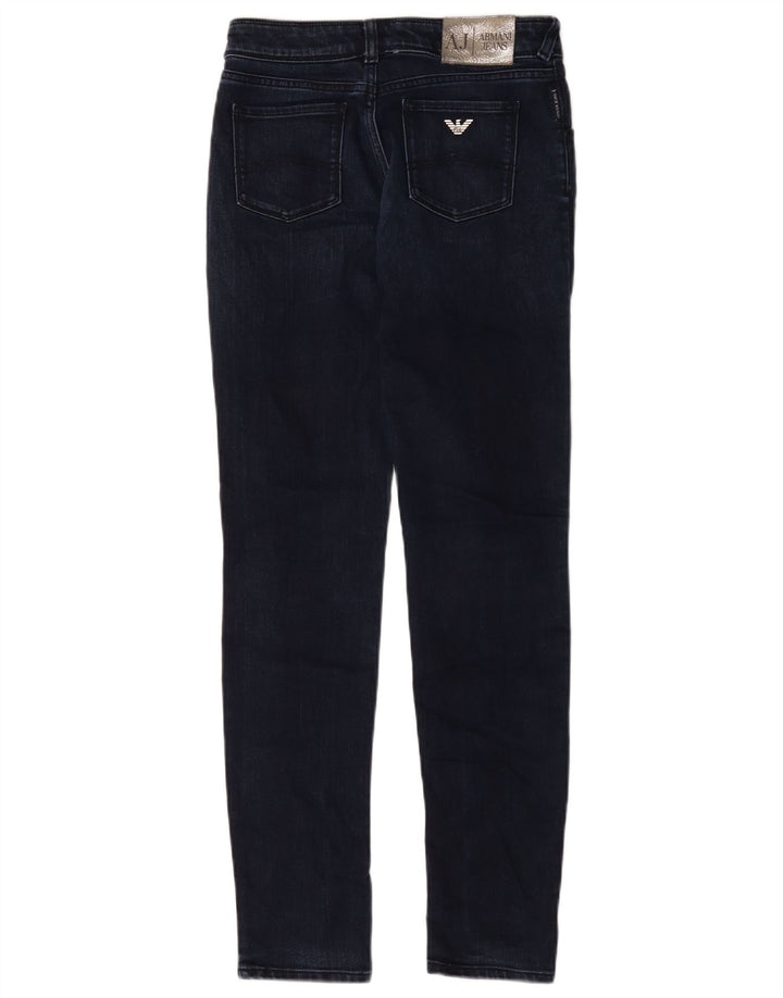 Jeans slim da donna Armani W26 L29 cotone blu navy