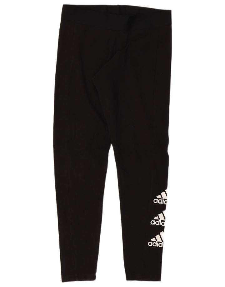 Leggings grafici ADIDAS da donna UK 16/18 Large Nero