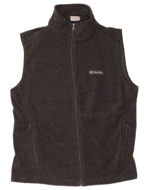 Gilet in pile da donna Columbia UK 14 Poliestere grigio medio