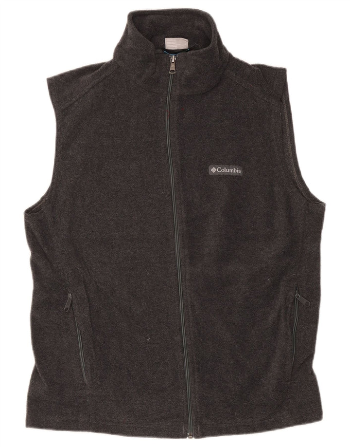 Gilet in pile da donna Columbia UK 14 Poliestere grigio medio