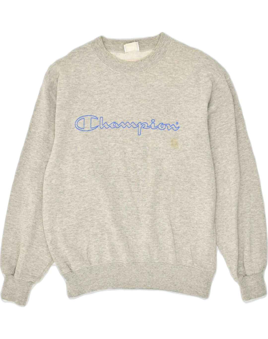CHAMPION Mens Graphic Sweatshirt Jumper Medium Grey Cotton Vintage Champion and Second-Hand Champion from Messina Hembry 