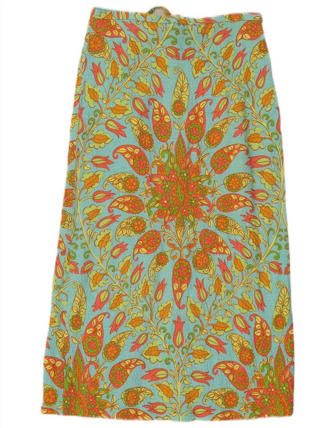 Gonna longuette Zara da donna media W28 blu Paisley