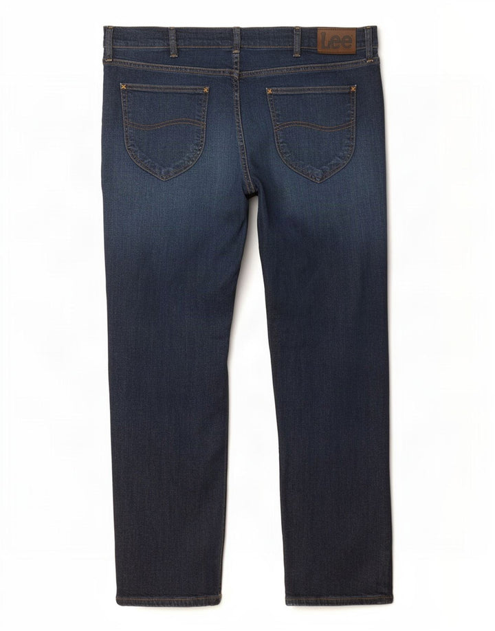 Jeans dritti leggendari da uomo Lee W38 L32 in cotone blu navy