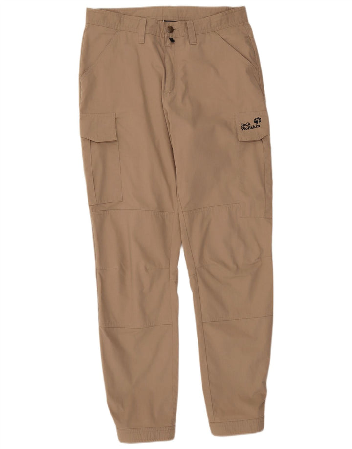 Pantaloni cargo da jogging da uomo Jack Wolfskin W32 L33 Poliestere beige