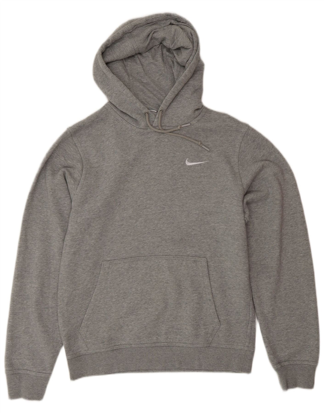 Felpa con cappuccio da uomo Nike Small in cotone chiazzato grigio