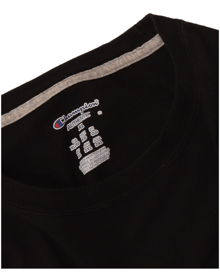 Maglia a maniche lunghe da uomo Champion XL Nera