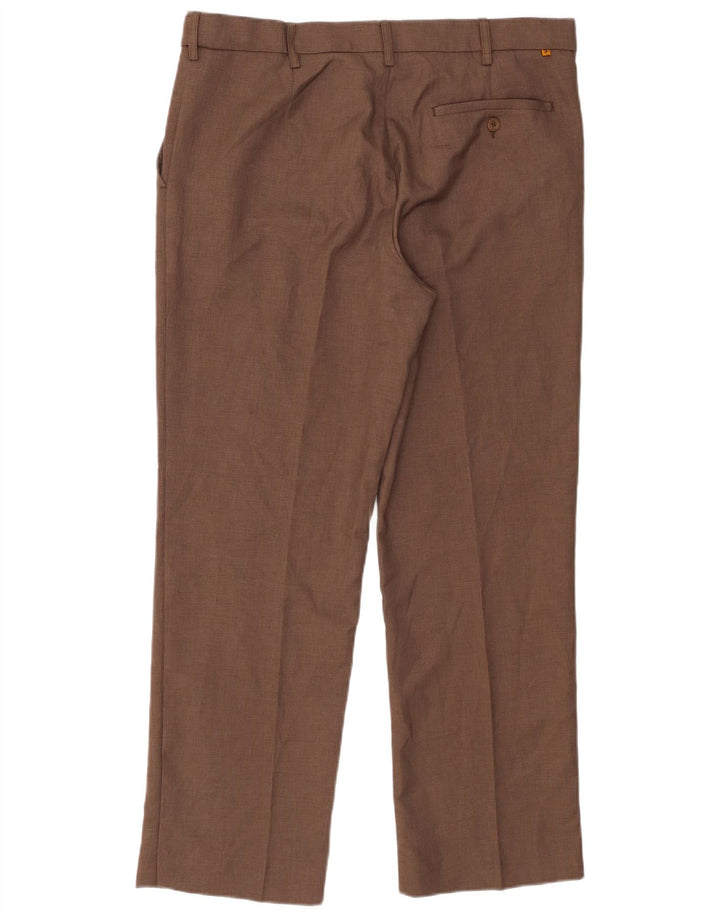 Pantaloni chino da uomo Classic Fit Farah W36 L29 poliestere marrone