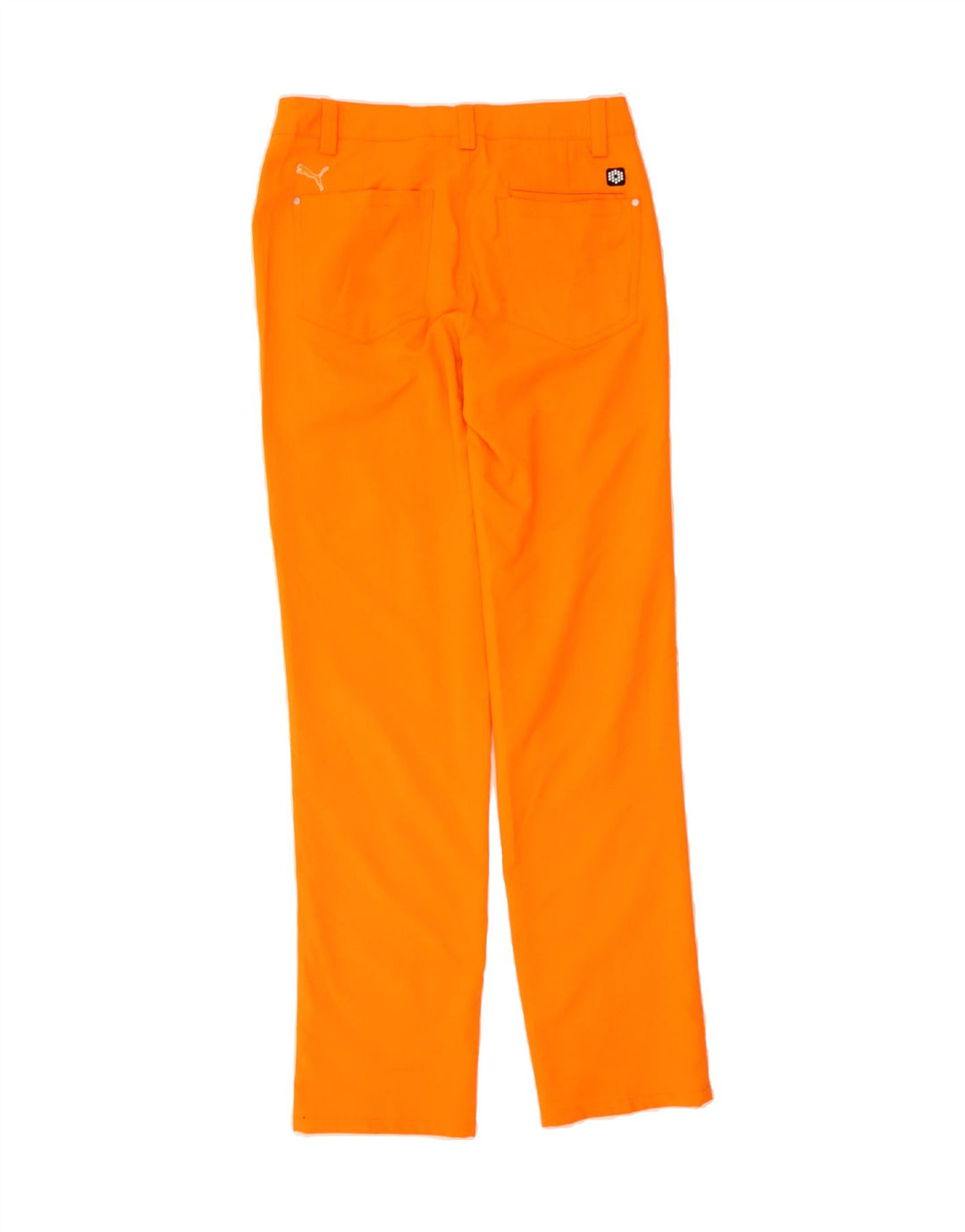 PUMA Mens Straight Casual Trousers W28 L32 Orange Polyester Vintage Puma and Second-Hand Puma from Messina Hembry 