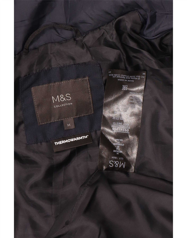 Giacca imbottita da uomo Marks & Spencer UK 38 Medium Blu navy Poliestere