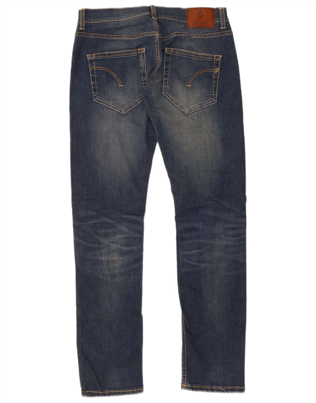 Dondup Jeans slim effetto consumato da donna W32 L33 cotone blu