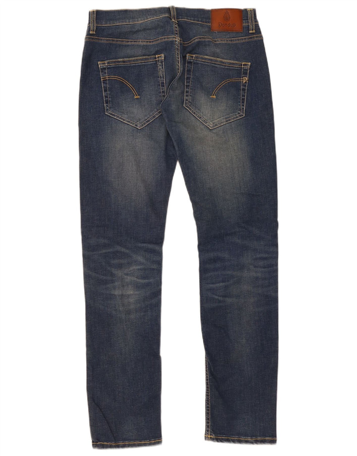 Dondup Jeans slim effetto consumato da donna W32 L33 cotone blu