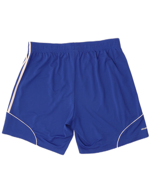 Pantaloncini sportivi Adidas Climalite da uomo XL blu poliestere