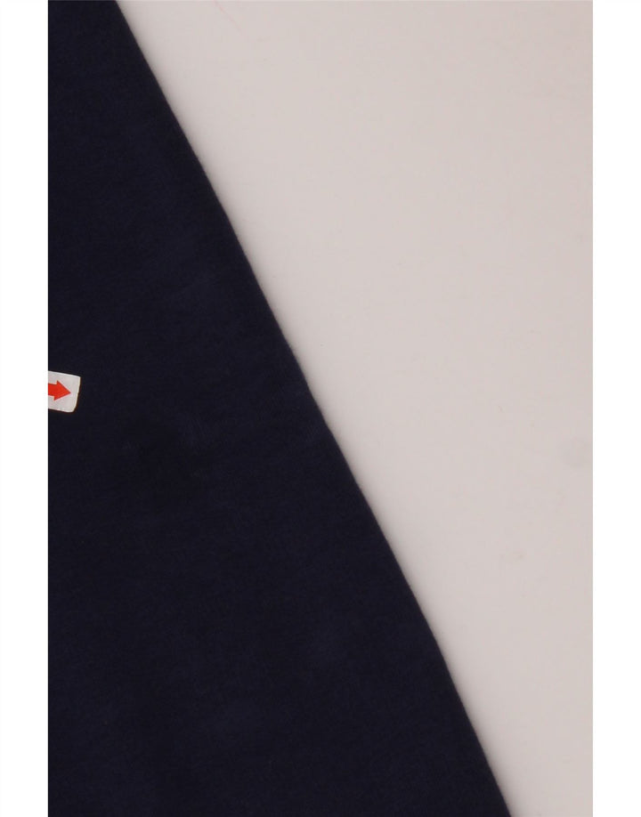 PUMA Felpa con cappuccio grafica da uomo in cotone medio blu navy