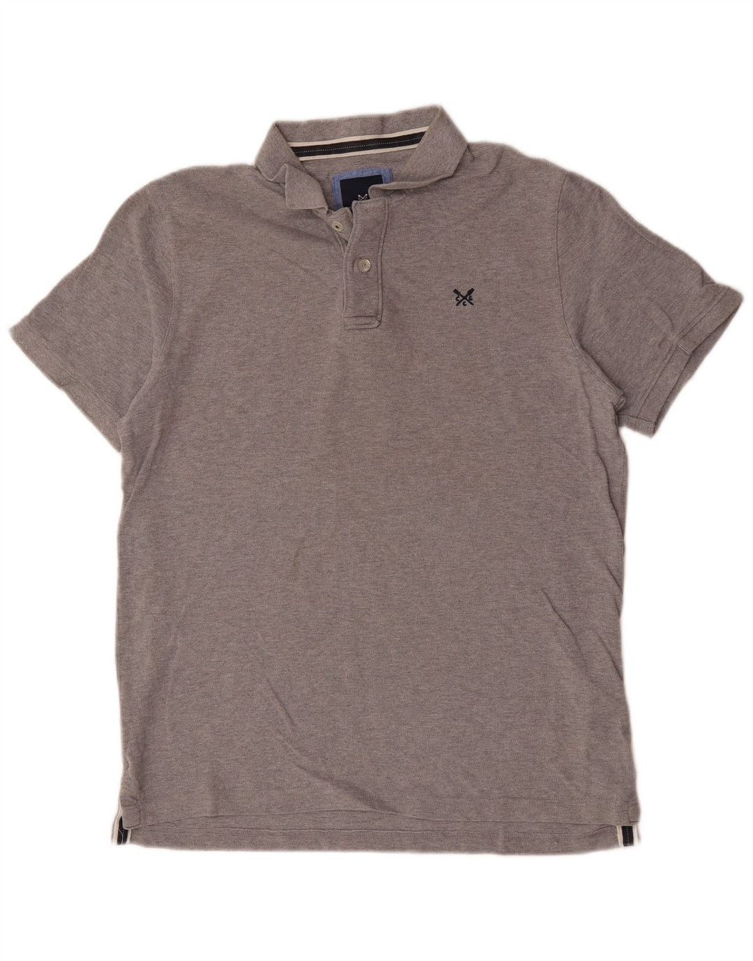 Crew Clothing Polo da uomo grande in cotone grigio