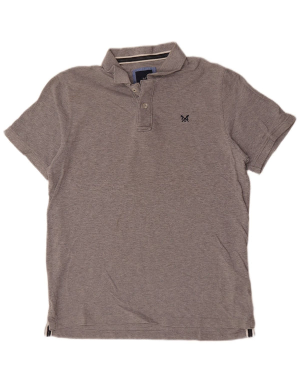 Crew Clothing Polo da uomo grande in cotone grigio