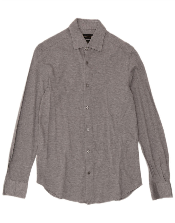 Camicia Uomo Massimo Dutti Piccola Cotone Grigio