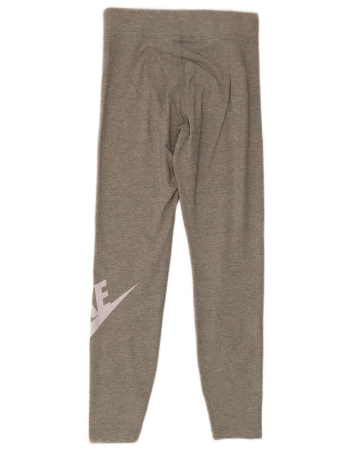 Leggings grafici da donna Nike UK 10 piccolo cotone grigio