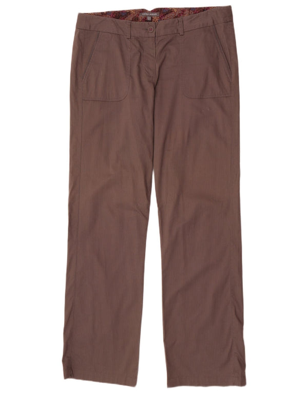 Pantaloni chino dritti da donna Laura Ashley UK 14 Large W34 L34 Marrone