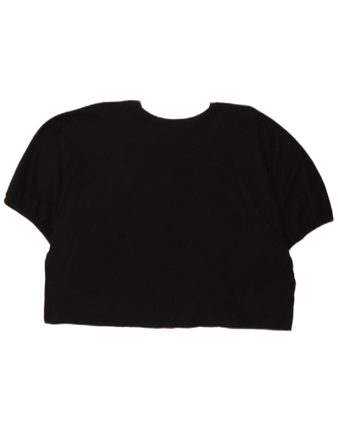 T-shirt corta oversize da donna Zara UK 14 media nera