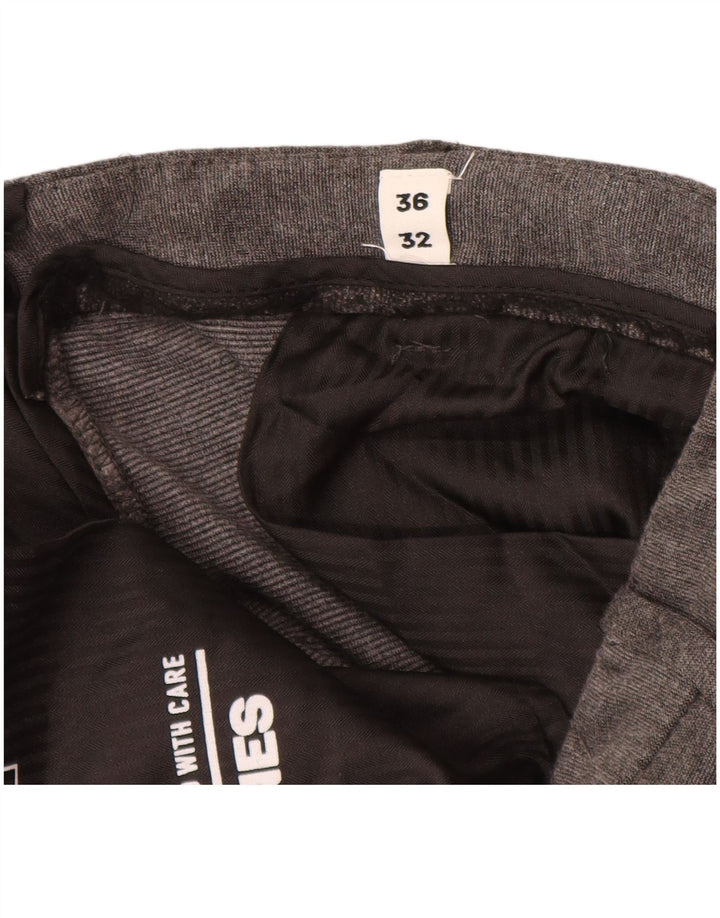 JACK & JONES Pantaloni chino slim Marco da uomo W36 L32 viscosa grigia