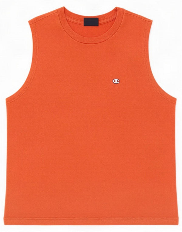 Champion Mens Vest Top Small Orange Cotton