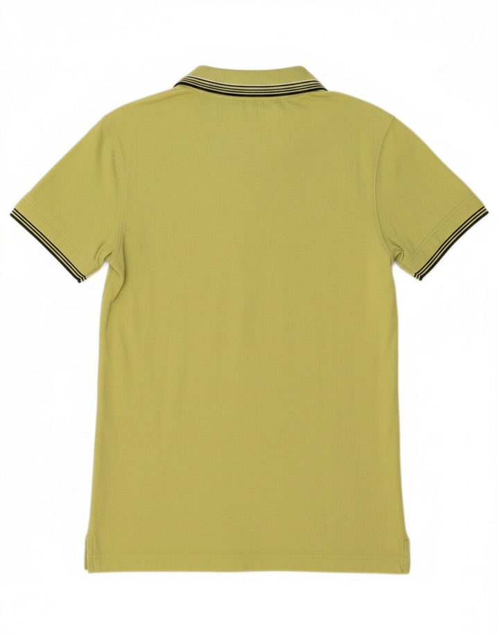 ZARA Mens Polo Shirt Medium Green Cotton