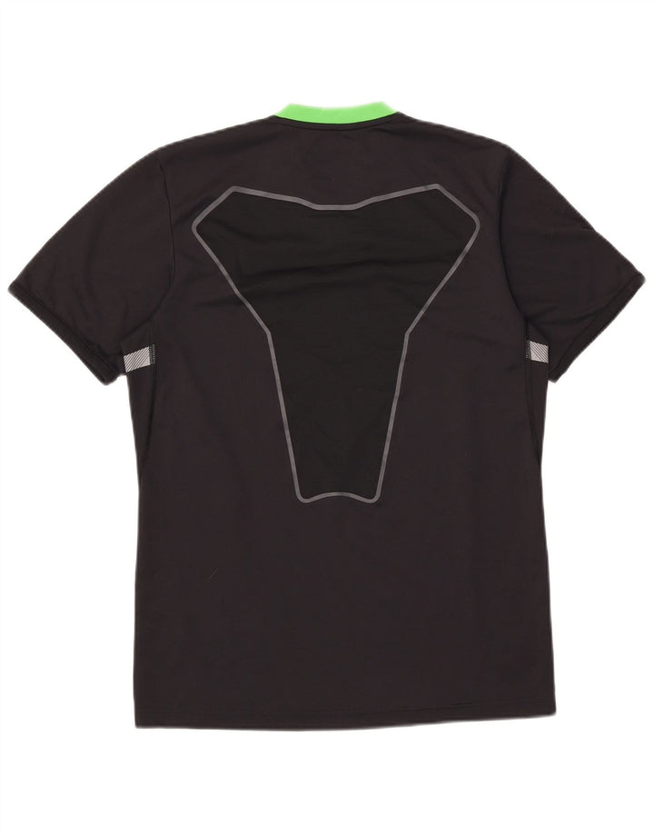 T-shirt Adidas Climacool da uomo Top Small Black Colourblock