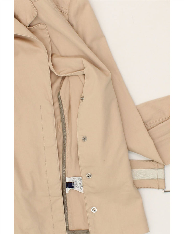 TRUSSARDI JEANS Womens Blazer Jacket IT 46 Large Beige Cotton Vintage Trussardi Jeans and Second-Hand Trussardi Jeans from Messina Hembry 