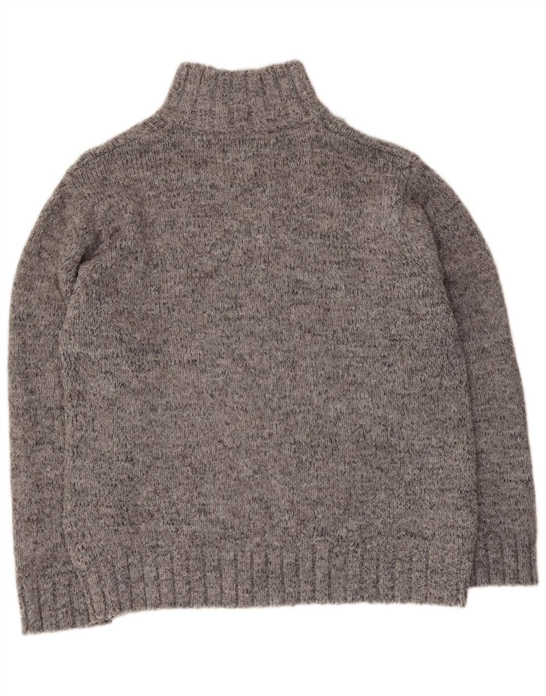 MARKS & SPENCER Maglione da uomo con collo con zip UK 41/43 Grande Grigio