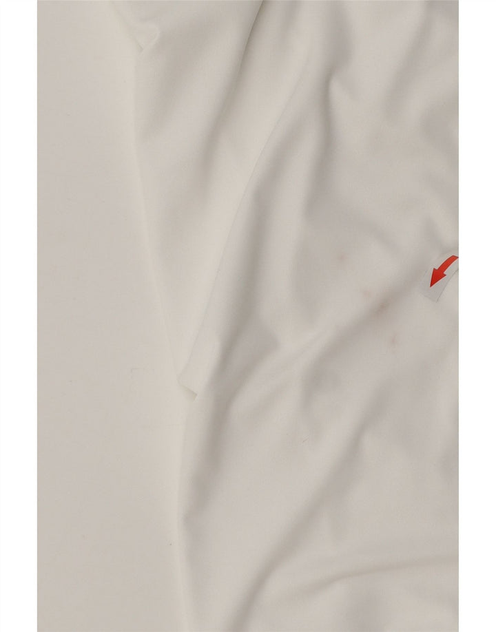 T-shirt Adidas Climalite da uomo Top in poliestere bianco medio