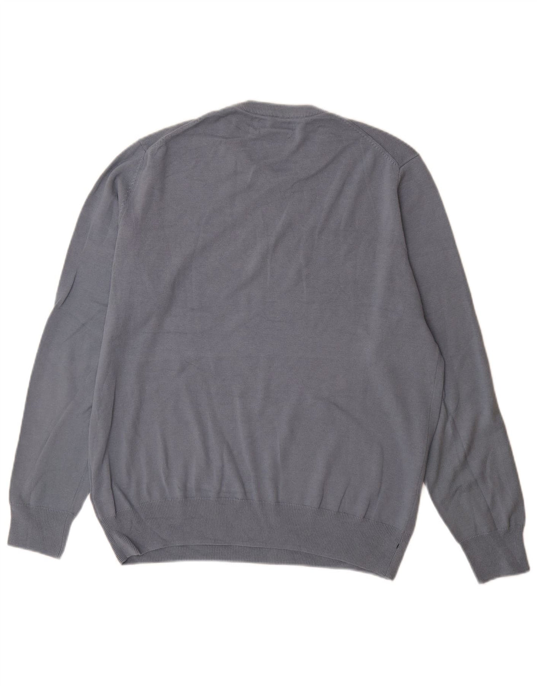 Maglione maglione girocollo da uomo Marks & Spencer grande cotone blu