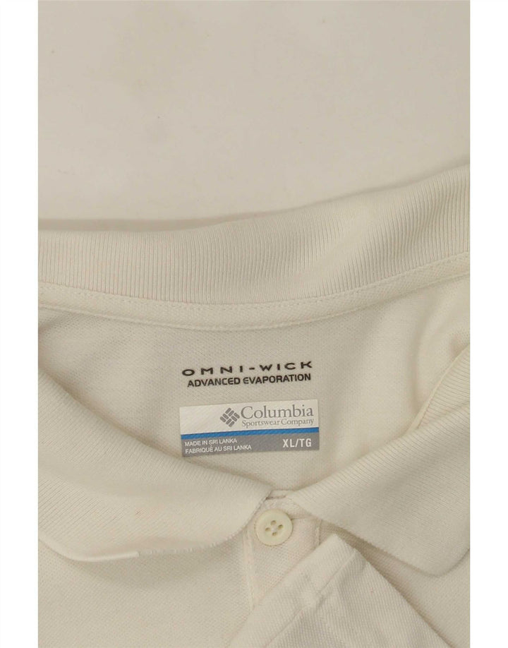 Polo Columbia da uomo XL bianca