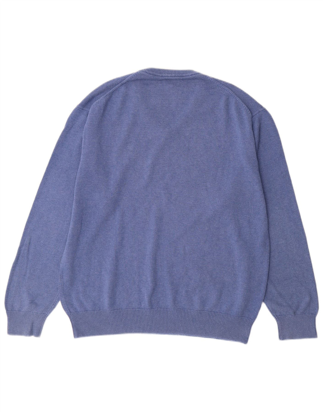 GANT Maglione da uomo con scollo a V XL in cotone blu